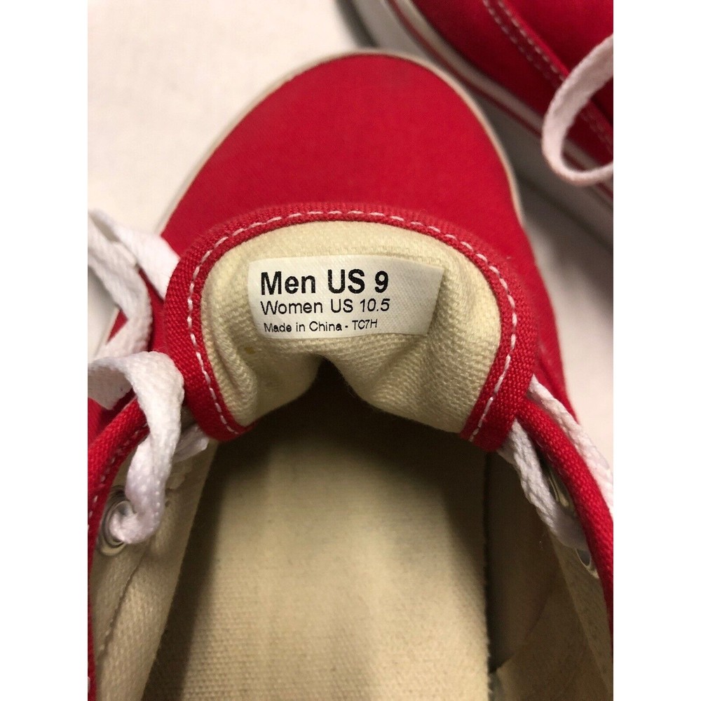 Vans Authentic Core Classics Red Canvas Sneakers … - image 7